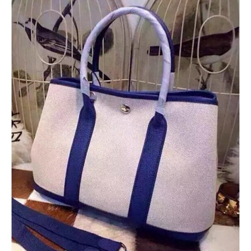 Genți Hermes Garden Party 36cm din pânză HGP1927 Royal