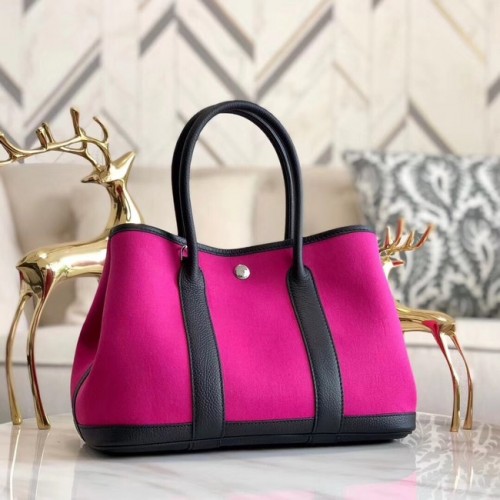 Genți tote Hermes Garden Party 36cm din piele originală A3698 roz