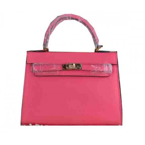 Geantă Hermes Kelly 22cm din piele de vițel Rosy