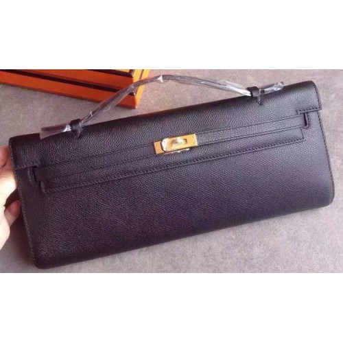 Geantă Hermes Kelly 31cm din piele Epsom KL31 Negru