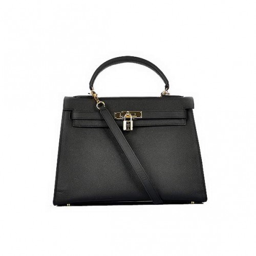 Cele mai noi genți Hermes Kelly 32cm din 2012, din piele de vițel neagră, aurii