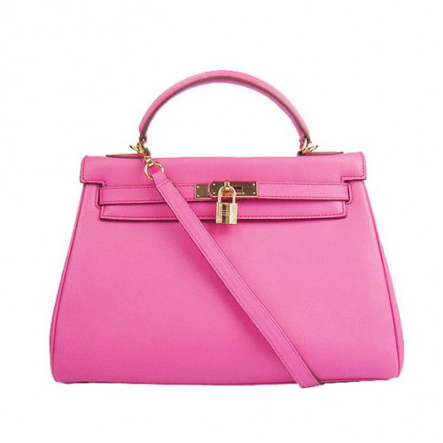 Genți Hermes Kelly 32cm Togo Leather 6108 Fuchsia Golden