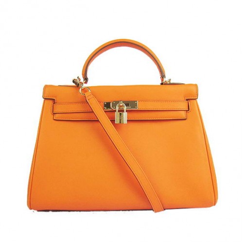 Genți Hermes Kelly 32cm Togo Leather 6108 Portocaliu Auriu
