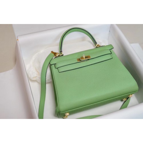 Geantă Hermes Kelly Togo Leather H5600 verde