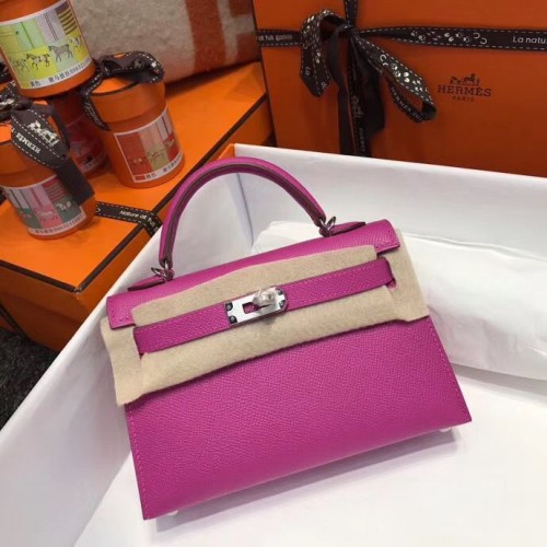 Geantă Hermes Kelly Tote din piele Epsom KL20 roz