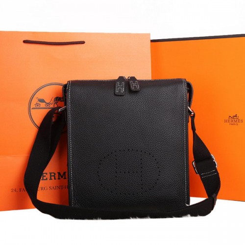 Geantă Hermes Original din piele de vițel M86681 Negru