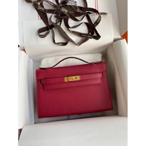 Hermes Original Epsom Leather KEL2278, metal violet și auriu