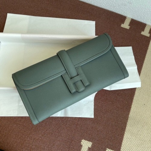 Geantă Hermes Original Espom din piele 37088 Verde migdală