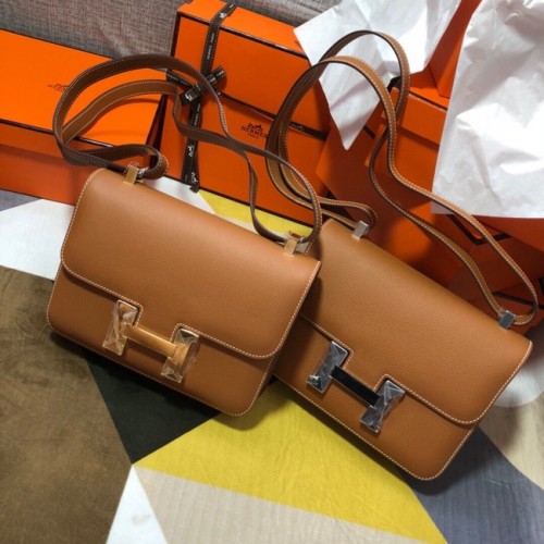 Geantă Hermes Original Espom din piele Constance 5333 maro