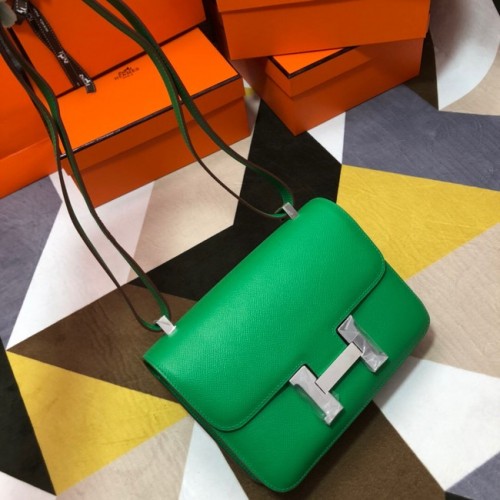 Geantă Hermes Original Espom din piele Constance 5333 verde