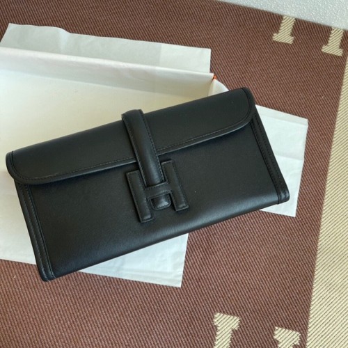 Hermes Original jige swift geantă de mână din piele 37088 negru