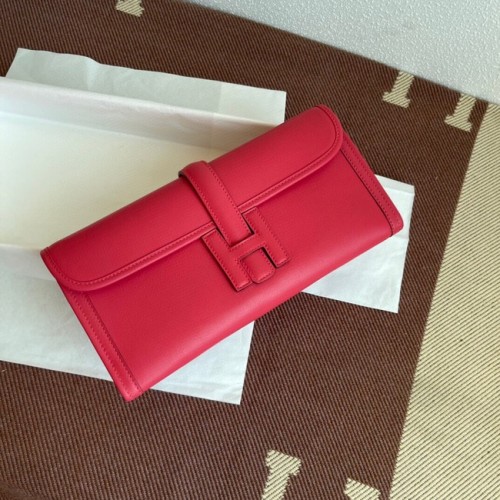 Hermes Original jige swift Leather Clutch 37088 prună