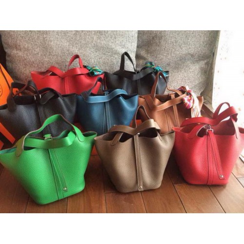 Genți Hermes Picotin Lock 22cm din piele Clemence