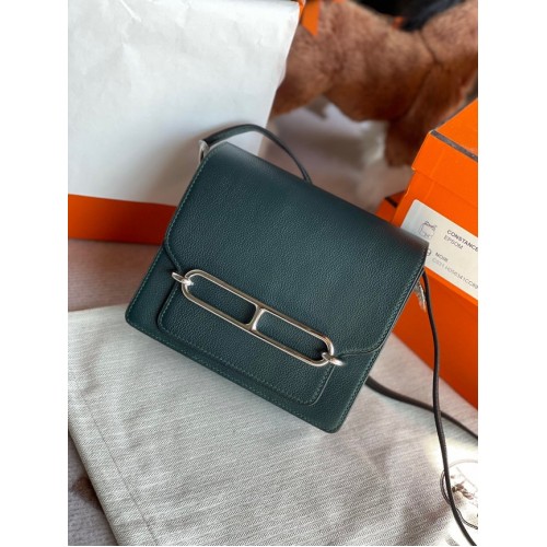 Hermes Roulis 19cm Evercolor 9D H9003 Apă de lac verde negricios și argintiu