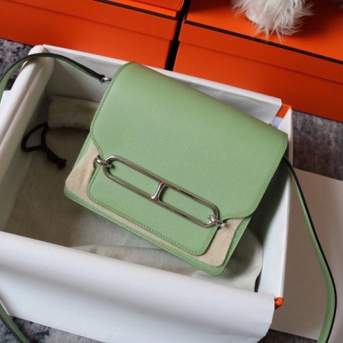 Hermes Roulis 19cm Evercolor 9D H9003 verde deschis și argintiu