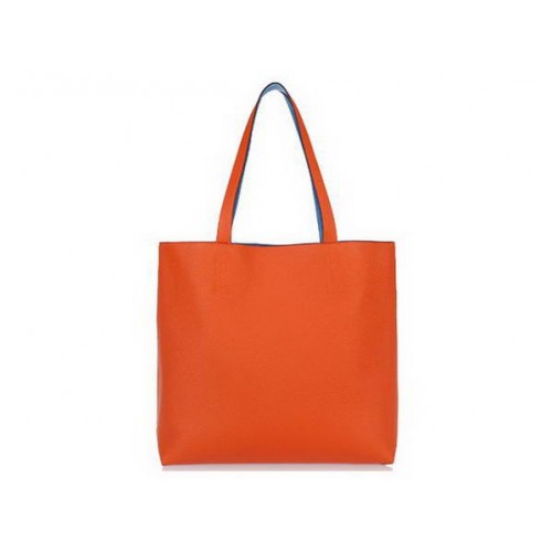 Geantă de cumpărături Hermes 36CM Clemence din piele portocalie