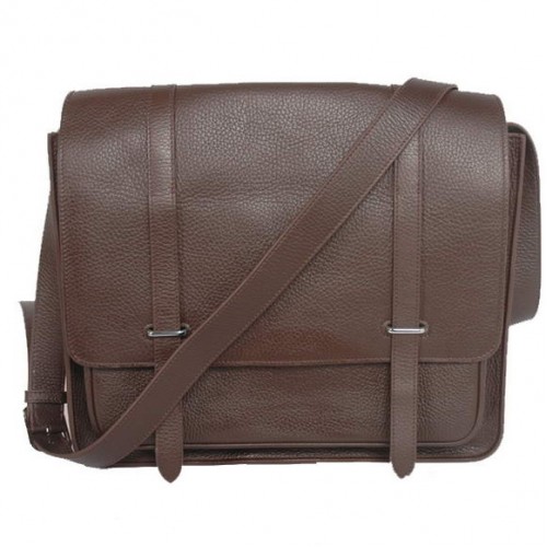 Geantă Hermes Steve 35CM Messenger Clemence din piele maro