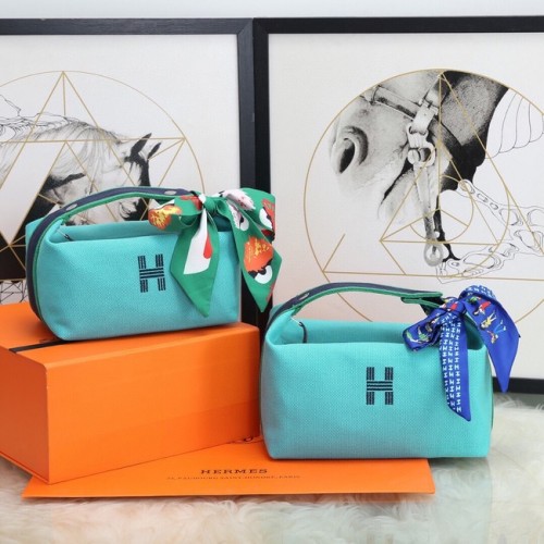 Hermes TROUSSE BRIDE-A-BRAC 25699 albastru deschis