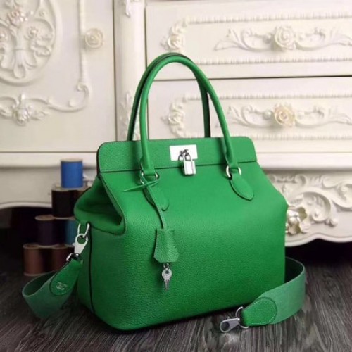 Geantă Hermes Toolbox Original Togo Leather H3259 Verde