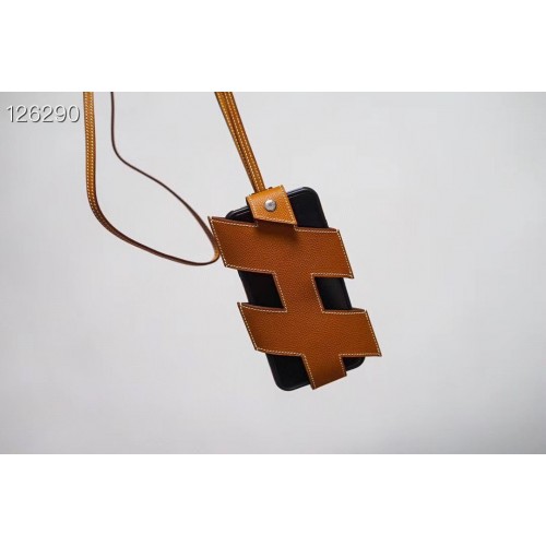 Husă Hermes iPhone 11 Pro, piele originală, H6698, maro