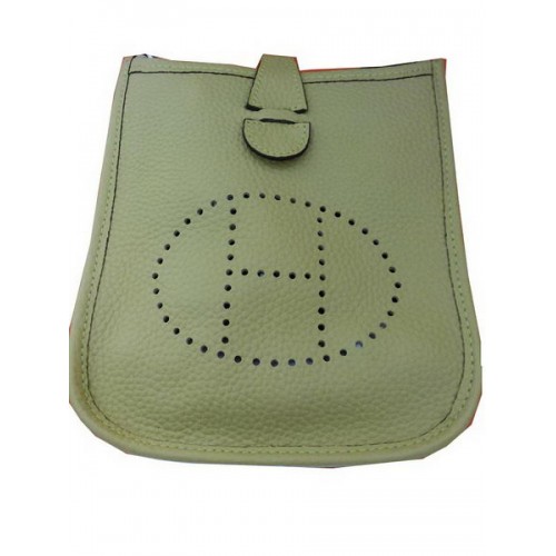 Geantă Hermes mini Evelyne Messenger H1608S Verde deschis
