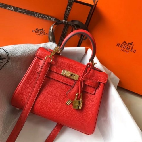 Geantă Hermes Birkin Togo Leather 22590 roșie