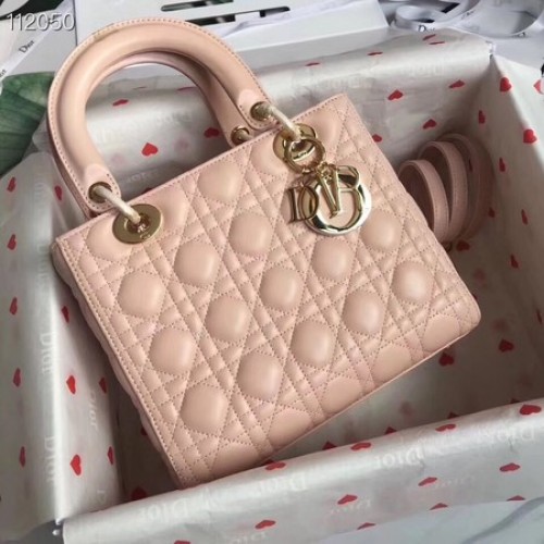 GEANTĂ LADY DIOR DIN PIELE DE MIEL CAL44550 roz