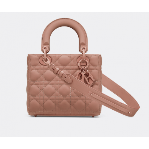 LADY DIOR MY ABCDIOR BAG Piele de vițel Cannage Blush Ultramat M0538SLOI
