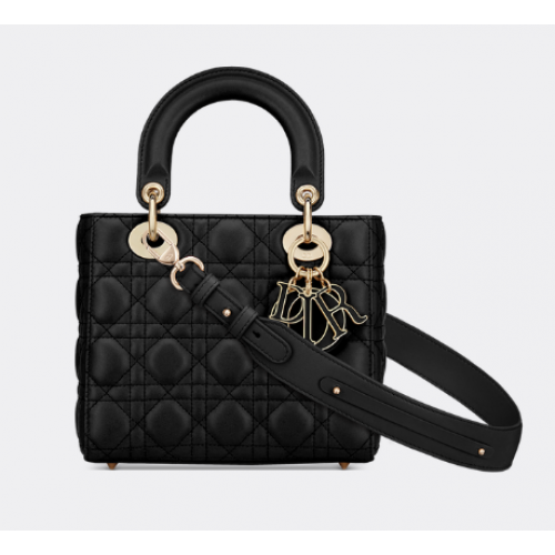LADY DIOR MY ABCDIOR BAG Cannage Lambskin M0538O negru