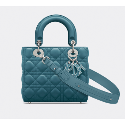 LADY DIOR MY ABCDIOR BAG Cannage Lambskin M0538O albastru