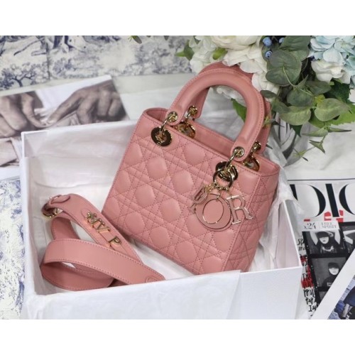LADY DIOR MY ABCDIOR BAG Piele de miel Cannage M0538O roz