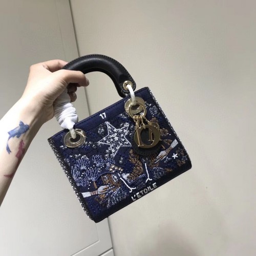LADY DIOR piele de vită brodată AD0168-3