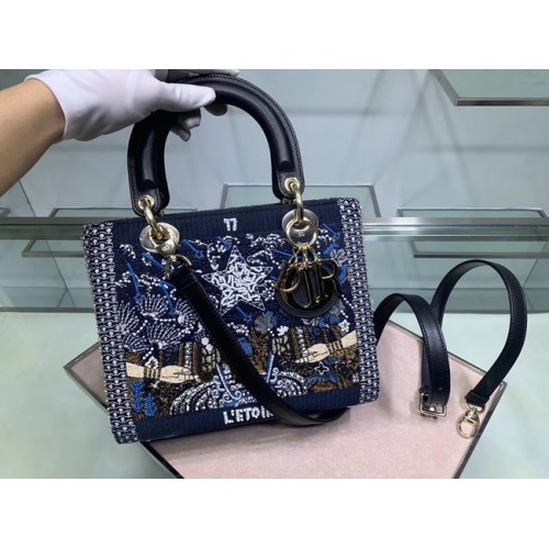 LADY DIOR piele de vită brodată M0565-1