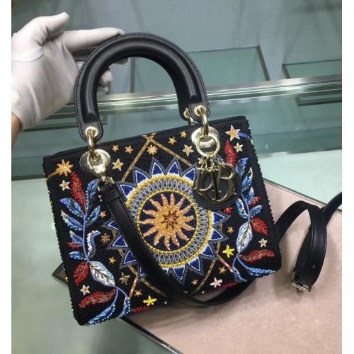 LADY DIOR piele de vită brodată M05651
