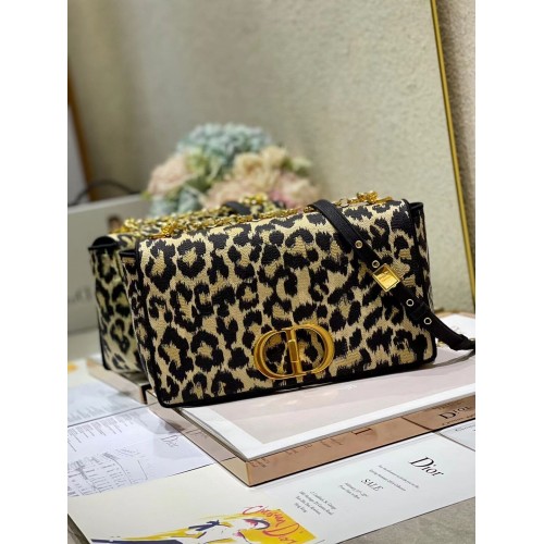 GEANTĂ DIOR CARO MARE, bej, multicolor, Mizza, catifea brodată M9243UT