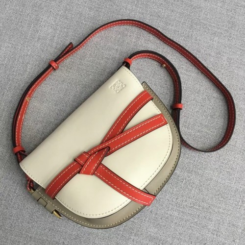Genți Loewe Crossbody Original Leather 8088 alb-crem