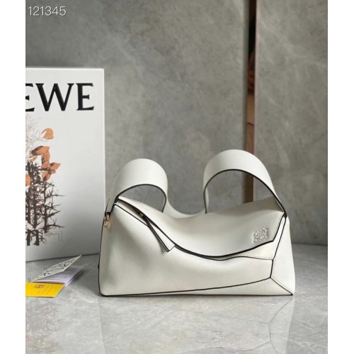 Geantă Loewe Original din piele LE10188 albă