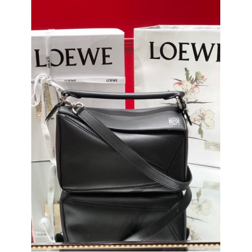 Loewe Puzzle Bag piele 1609 negru