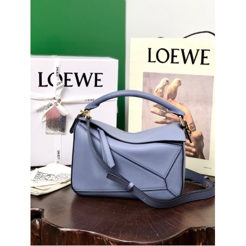 Loewe Puzzle Bag piele 1609 albastru