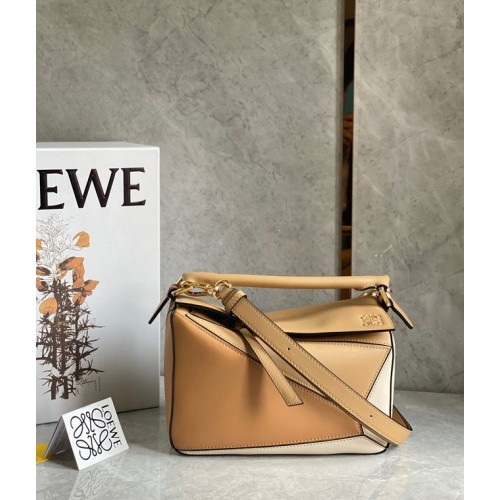 Loewe Puzzle Bag Original Leather 61843 maro și caisă