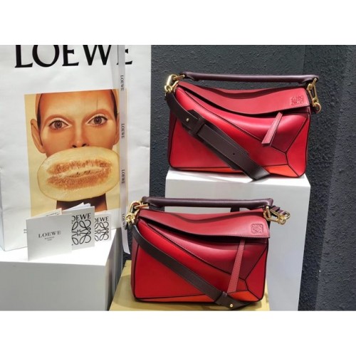 Loewe Puzzle Bag Original Leather B9124 roșu
