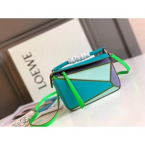 Geantă Loewe mini Puzzle din piele originală 6132