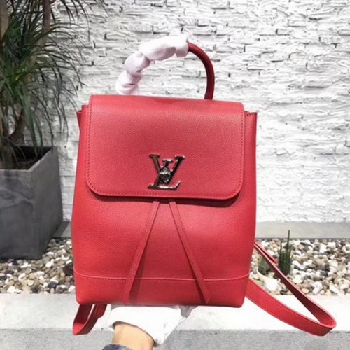 Rucsac Louis Vuitton Primăvară-Vară 2018 LOCKME M41815 Roșu