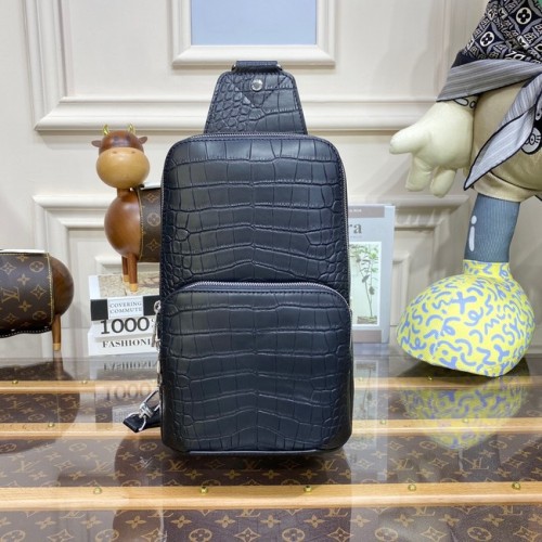 Geantă Louis Vuitton AVENUE SLING din piele N41720 neagră