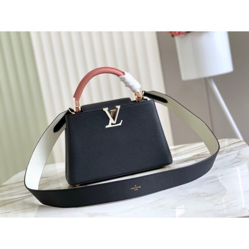 Louis Vuitton CAPUCINES BB M48865 negru și roz