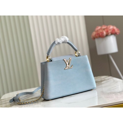 Louis Vuitton CAPUCINES BB M48865 albastru deschis
