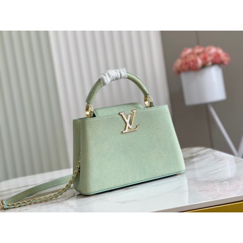 Louis Vuitton CAPUCINES BB M48865 verde deschis
