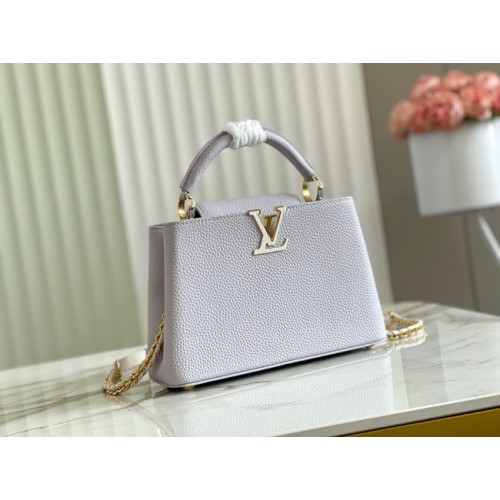 Louis Vuitton CAPUCINES BB M57227 Alb Perlat