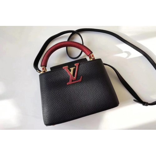 Louis Vuitton CAPUCINES MINI N94047 negru și roșu