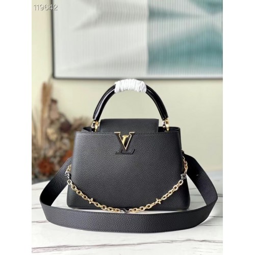 Geantă Louis Vuitton CAPUCINES MM M59209 neagră